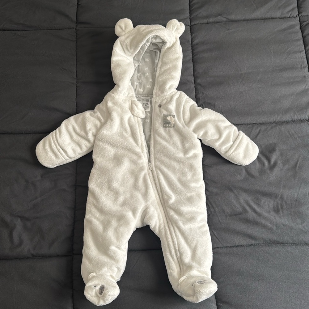 Simple Joys by Carter’s Fleece Bear Footed Jumpsuit Onesie